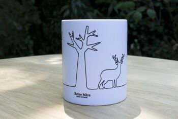 Mug Forest Blanc (made in france) en faïence fabriquée et décorée en france 1