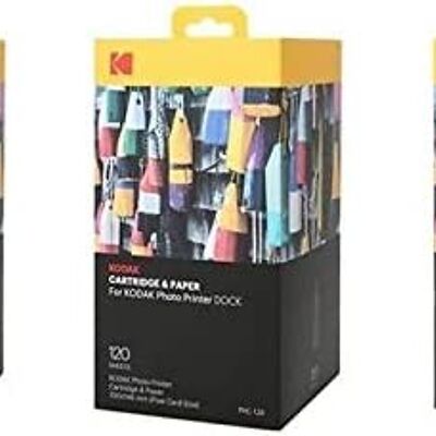 KODAK Photo Papers and Cartridges - 3 * PHC 120 - 360 Papers for Printer Dock Printer