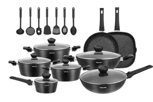 33 PCS Cookware set Black