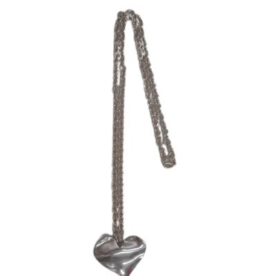 Irregular Heart Oval Chain Necklace