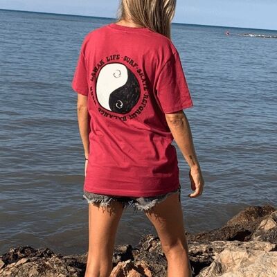 Camiseta sostenible Hossegor Cherry Yin Yang