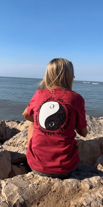 T-shirt durable Hossegor Cerise Yin Yang 2