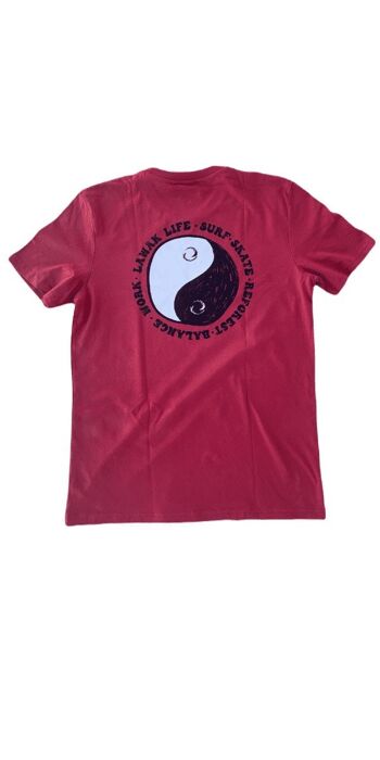 T-shirt durable Hossegor Cerise Yin Yang 5