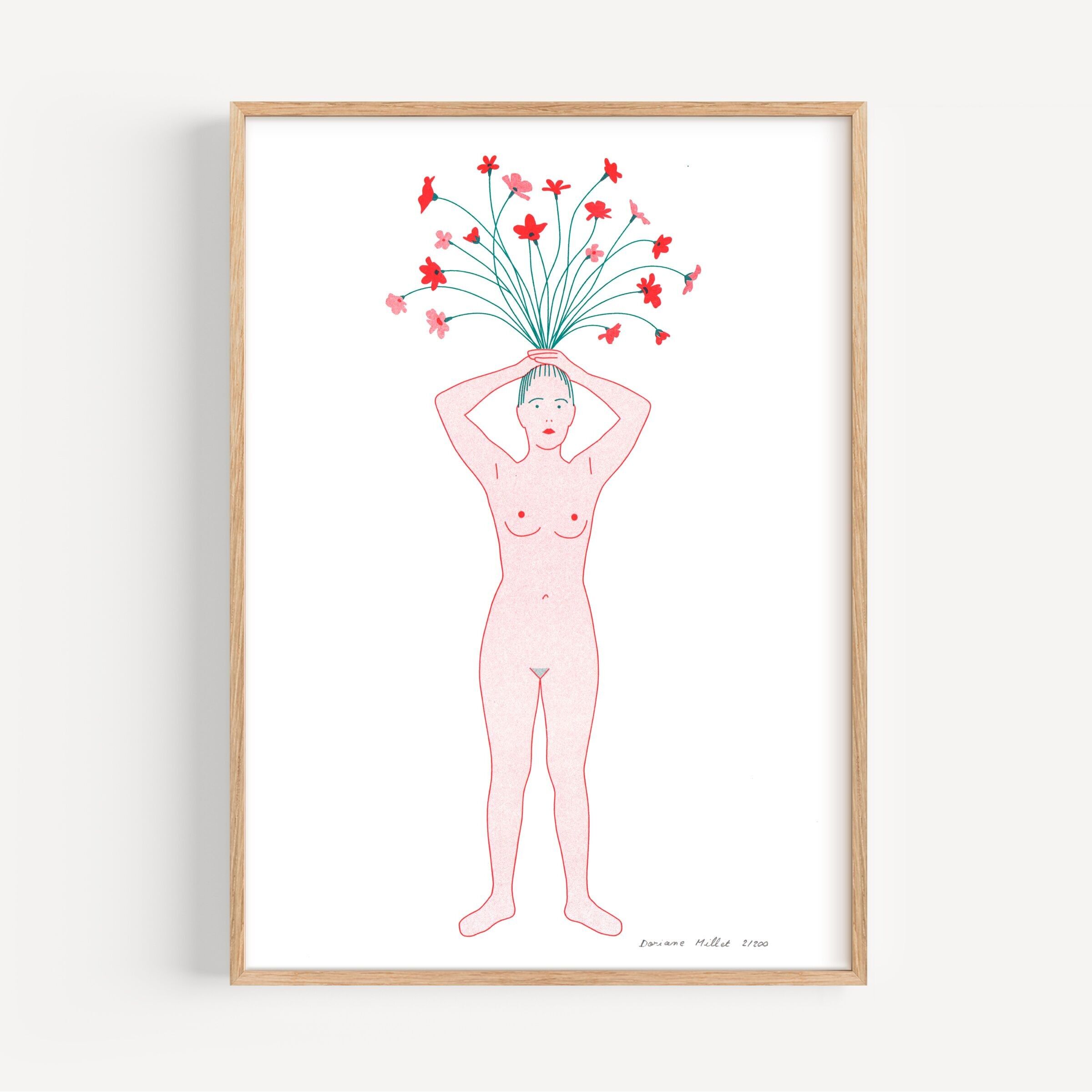 Blüte | A4 Risografie | Signierte limitierte Auflage