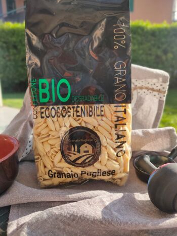 Cavatelli (Pâtes artisanales avec du blé cultivé sur place sans glyphosate à Rocchetta SA PUGLIA) - Emballage standard non biodégradable 2