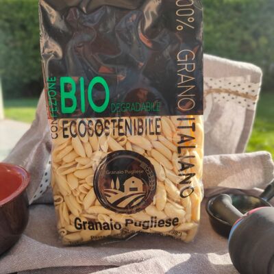 Cavatelli (Pâtes artisanales au blé local sans glyphosate à Rocchetta SA PUGLIA) - Emballage biodégradable