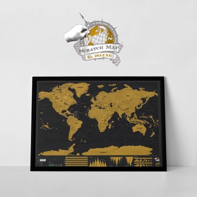 Scratch map - deluxe xl edition including pos