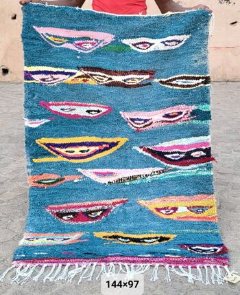 Kilim Boucherouite Double Face - See The Eyes 2