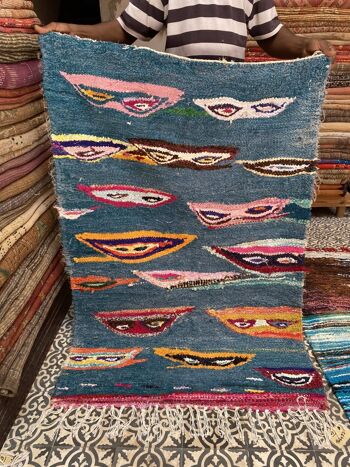 Kilim Boucherouite Double Face - See The Eyes 4