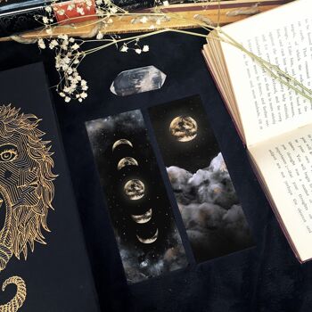 Marque-pages Lunes et Célestes 2 - Witchy Celestial bookmarks - marque pages signets 6
