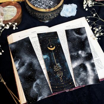 Marque-pages Lunes et Célestes 2 - Witchy Celestial bookmarks - marque pages signets 8