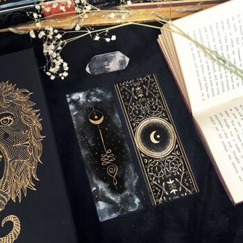 Marque-pages Célestes 1 -  bookmarks Witchy Celestial - marque pages lune signets 5