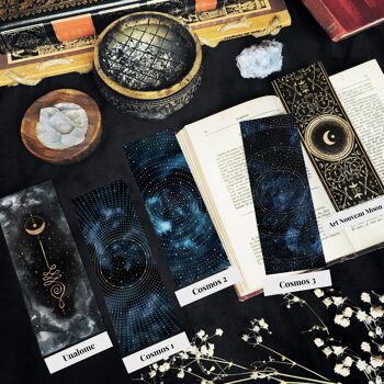 Marque-pages Célestes 1 -  bookmarks Witchy Celestial - marque pages lune signets 2