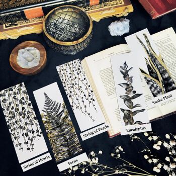 Marque-pages botaniques 1 -  botanical bookmarks - marque pages de plante signets 2