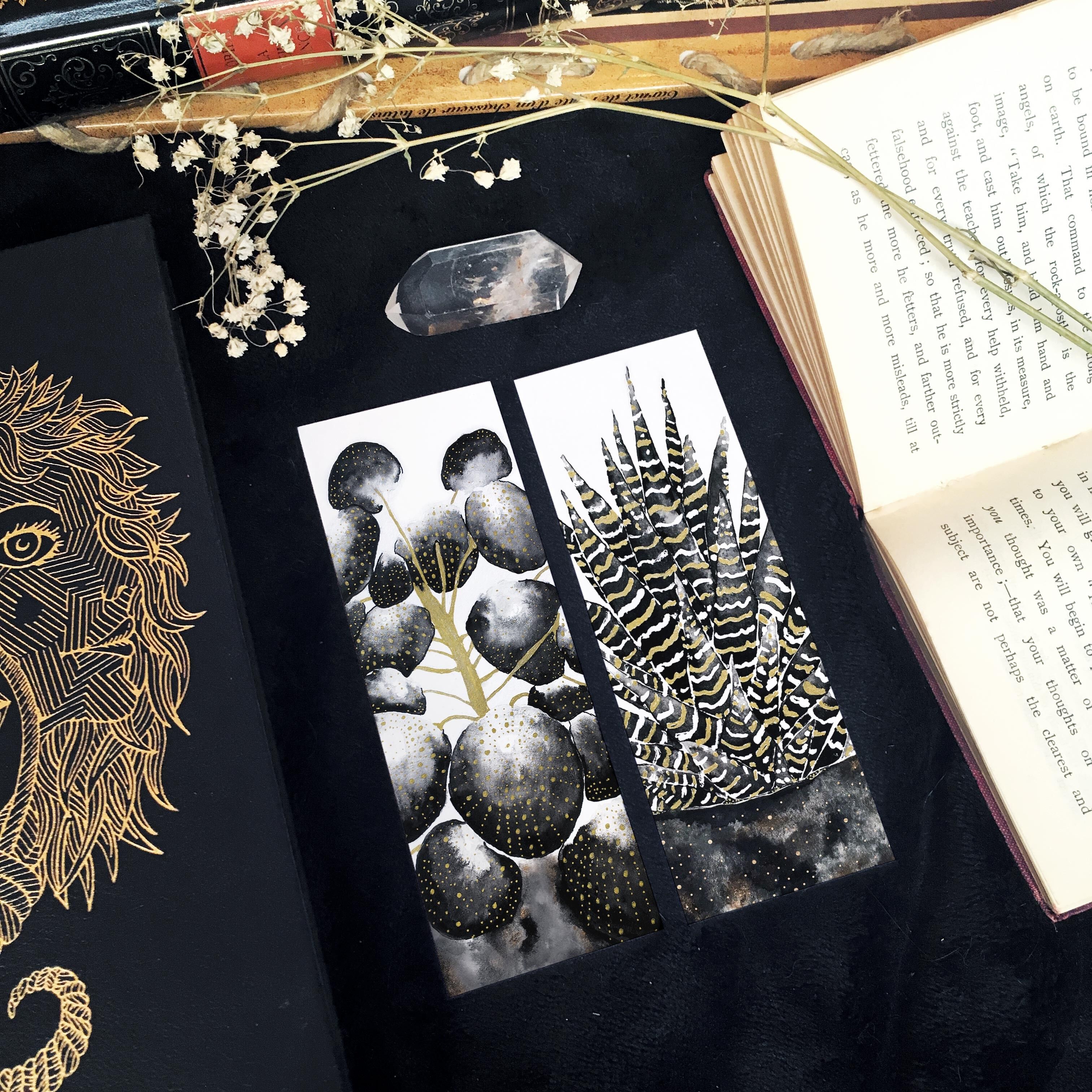 Marque-pages botaniques 2 -  botanical plant bookmarks - marque pages signets de plantes