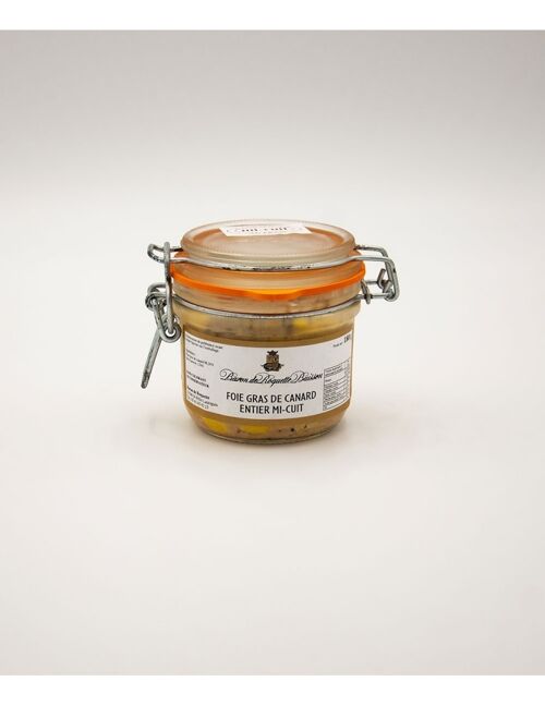 FOIE GRAS DE CANARD "ENTIER" MI-CUIT Verrine 180g (4/5 parts)