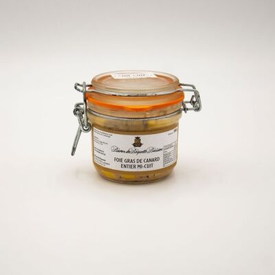 HALBGEKOCHTE "GANZE" ENTE FOIE GRAS 180g Glas (4/5 Teile)