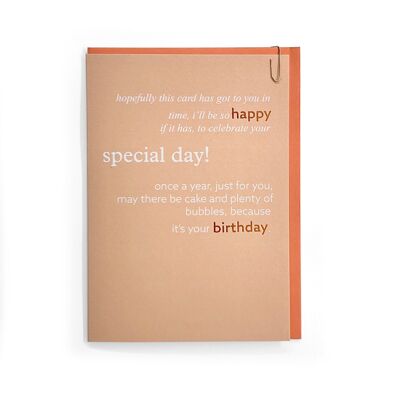 QUOTE - 'HAPPY BIRTHDAY' (Unit of 6)