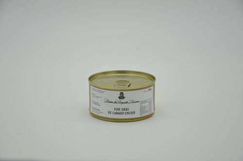 FOIE GRAS DE CANARD "ENTIER" BOÎTE 180g (4/5 parts)