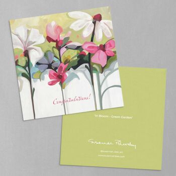 Carte de félicitations | Carte de mariage | Carte d'art floral 4