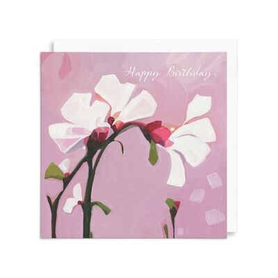 Carte d'anniversaire femme | Joyeux anniversaire | Carte de voeux florale