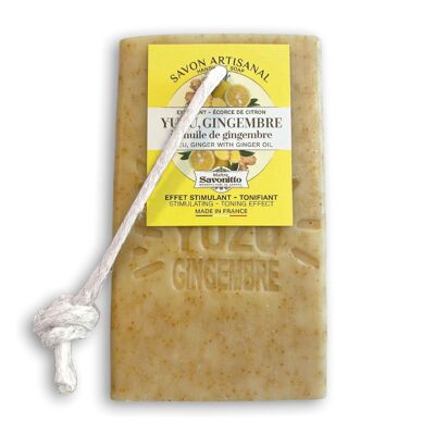 NEW ✨ Tranche sur corde YUZU & GINGEMBRE exfoliant écorce de citron 120g