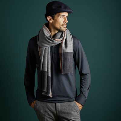 VYRNWY men's scarf - merino wool