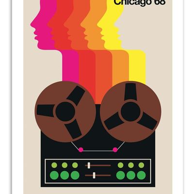 Kunstplakat - Chicago 68 - Bo Lundberg W16237