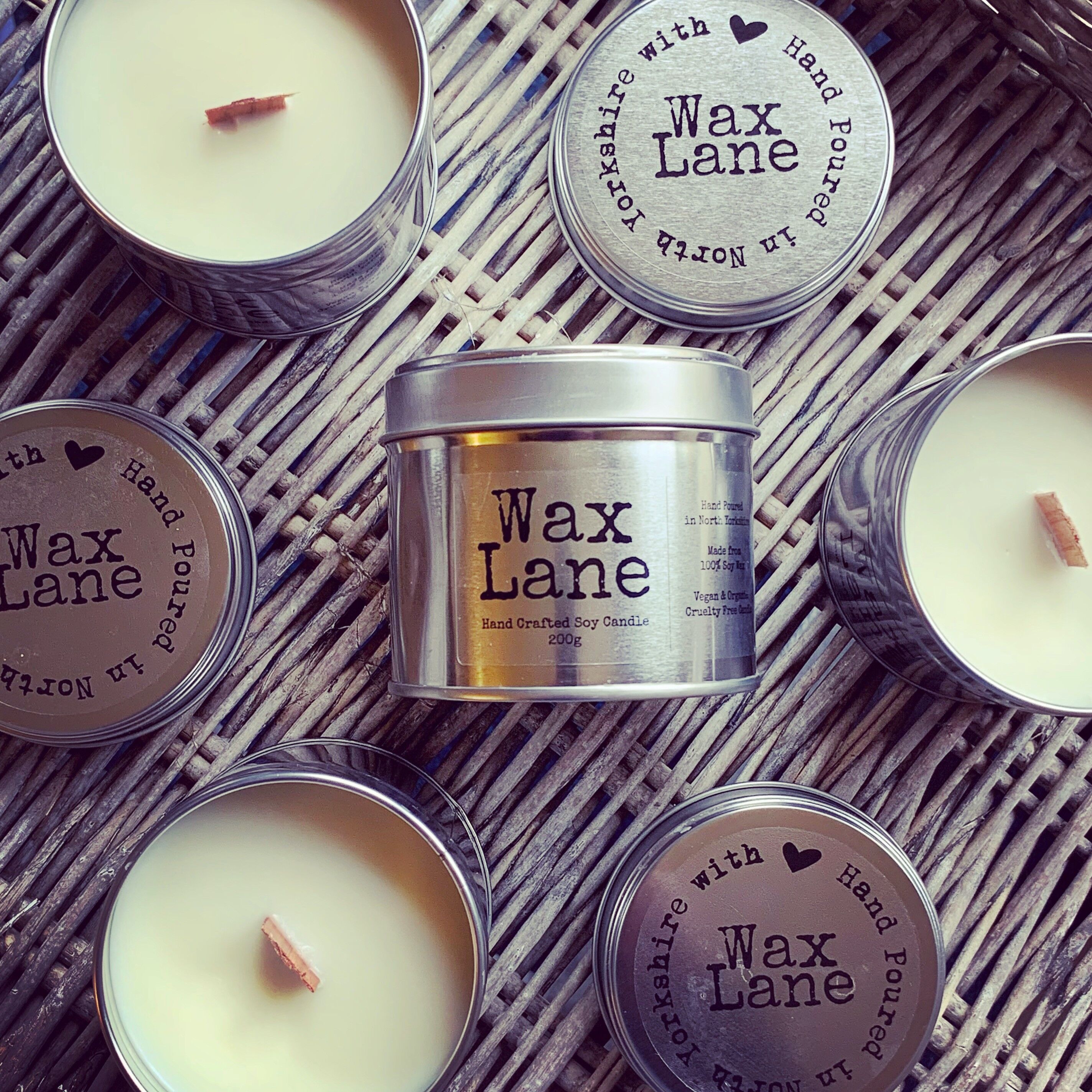 Candela Woodwick in latta 20cl – Citronella & Zenzero