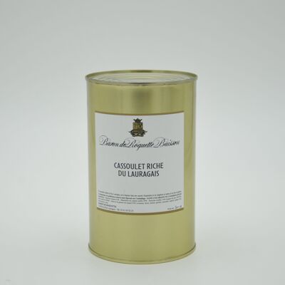 CASSOULET du LAURAGAIS RICHE BOÎTE 1100g (2 parts)