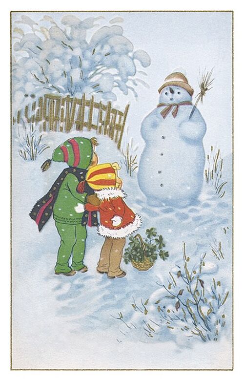 Carte postale rencontre bonhomme de neige