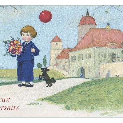 Ballon-Postkarte