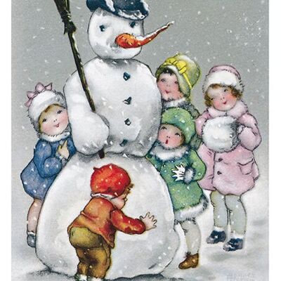 Carte postale bonhomme de niege