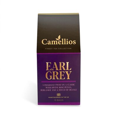 Earl Grey Tea, 15 Pyramid Tea Bags, Eco Friendly