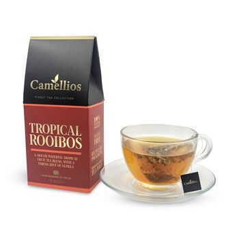 Thé Rooibos tropical, 15 sachets de thé pyramidaux, respectueux de l'environnement 2