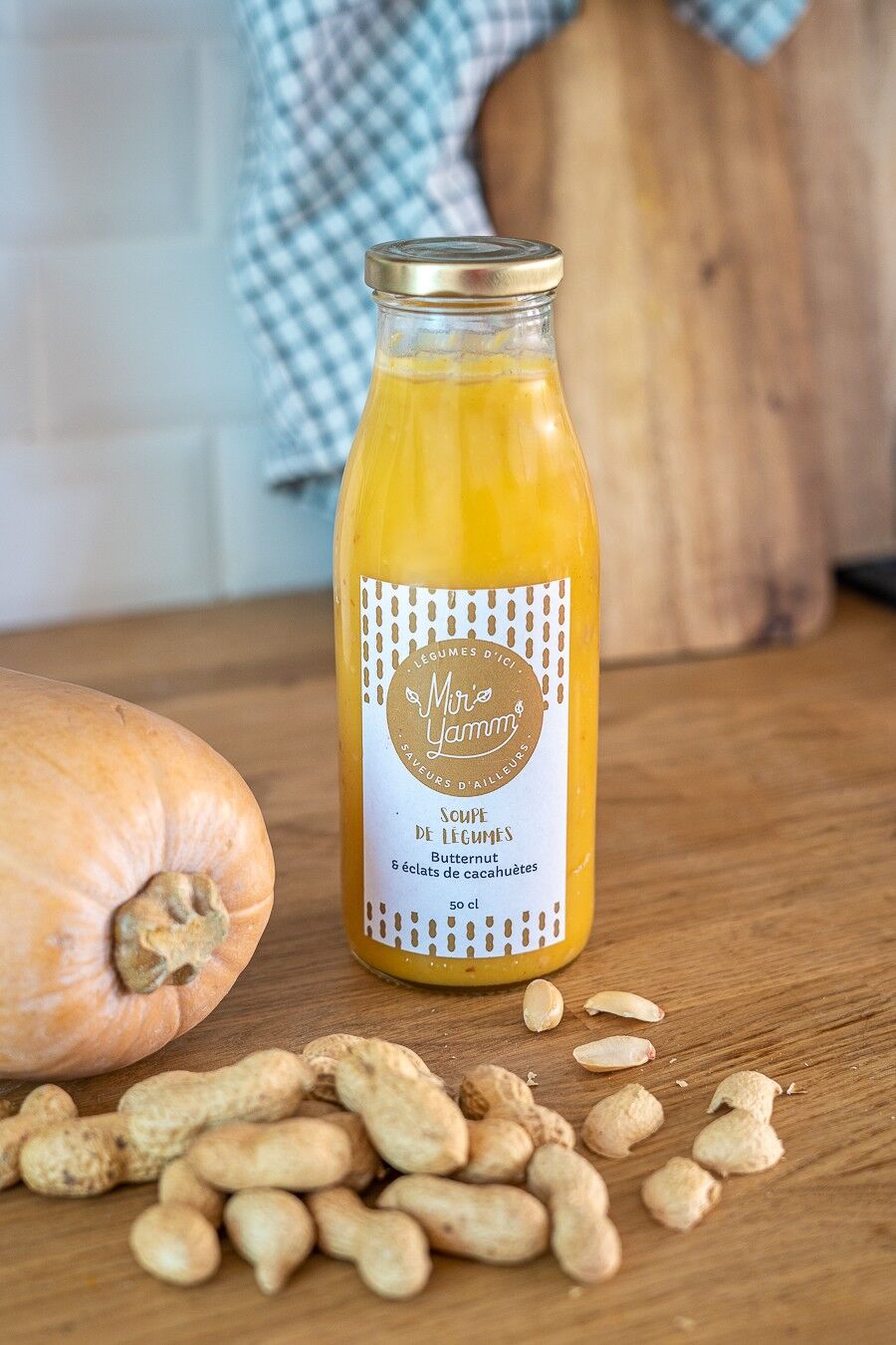 Zuppa di schegge di arachidi e burro biologico