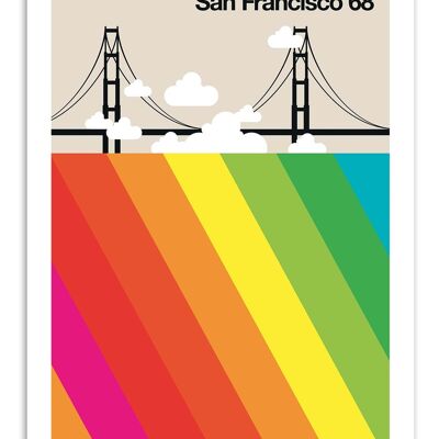 Poster d'arte - San Francisco 68 - Bo Lundberg W16244
