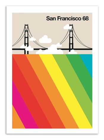 Art-Poster - San Francisco 68 - Bo Lundberg W16244 1