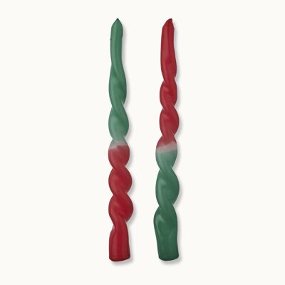 Dip Dye Candle Twisted Christmas Spirit