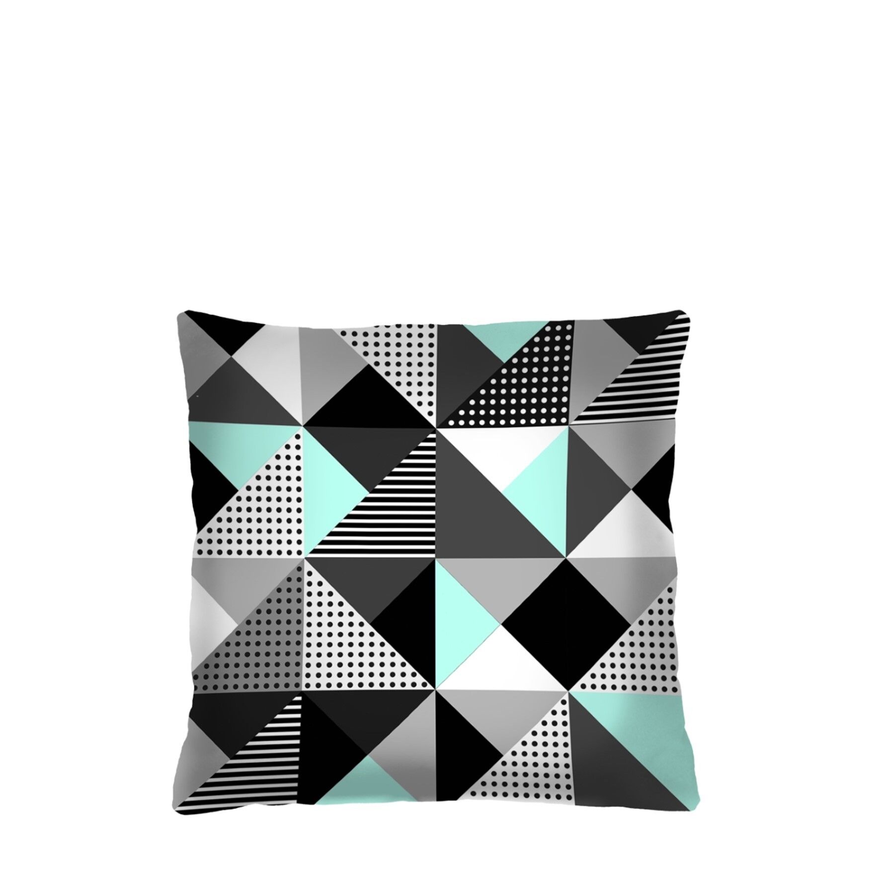 Menta Melange Cuscino Decorativo Casa Bertoni 40 x 40 cm.