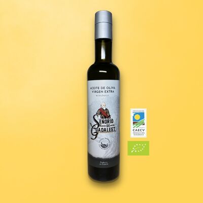 Bottiglia di olio extravergine di oliva biologico 500ml