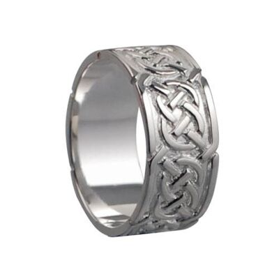 Silver 8mm celtic Wedding Ring Size N #1499SL
