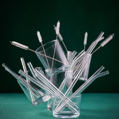 Glass straws | Set of 8