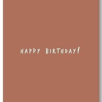 Greeting card Happy Birthday simple