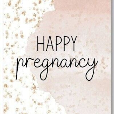 Biglietto di auguri felice gravidanza Happy