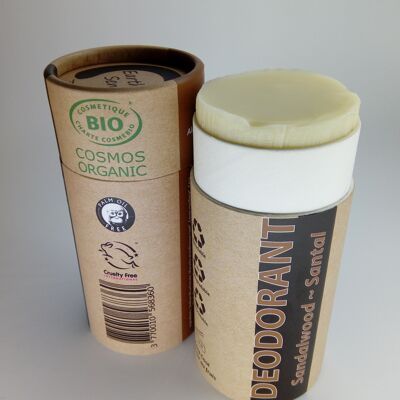 Deodorante Naturale Biologico - Legno di Sandalo - 1 pezzo - Confezione 100% carta