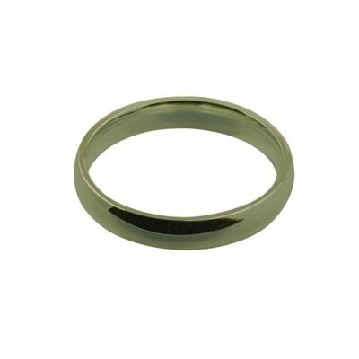 9ct Gold 4mm plain Court shaped Wedding Ring Size V