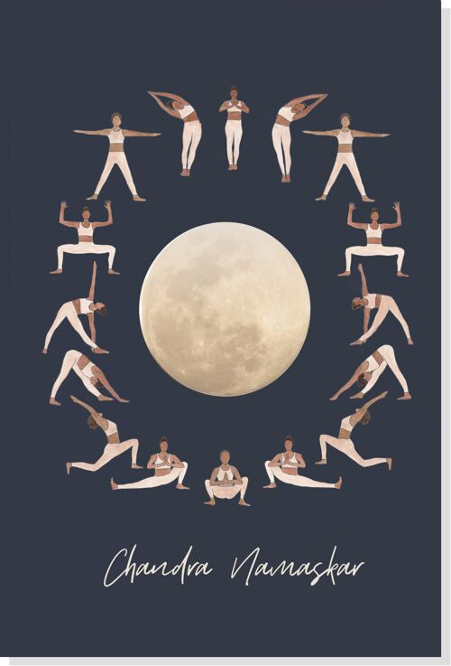 Affiche Salutation à la Lune