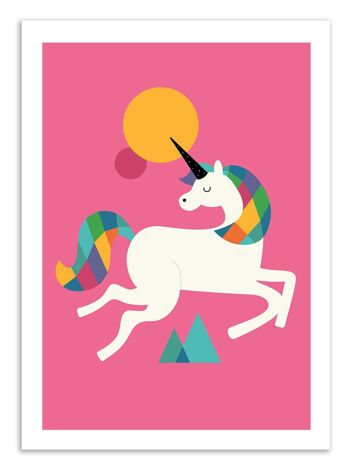Art-Poster - To be a Unicorn - Andy Westface W16271-A3 1