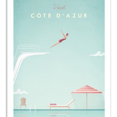 Art-Poster - Visit Cote d'Azur - Henry Rivers W16309